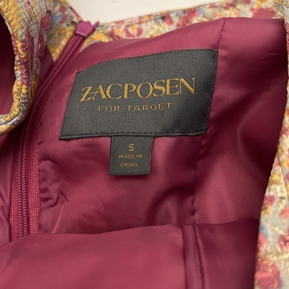 Zac Posen For Target Lined Brocade Dress Size Small - Picture 3 of 7
